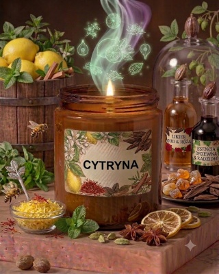 Świeca sojowa - cytryna