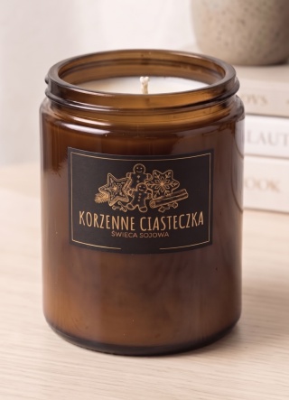Świeca sojowa - korzenne ciasteczka