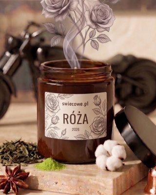 Świeca sojowa - róża