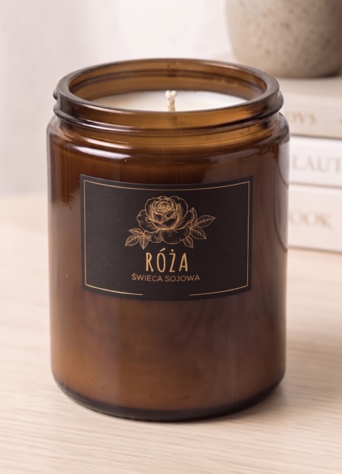 Świeca sojowa - róża