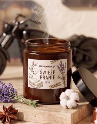 Świeca sojowa - świeże pranie