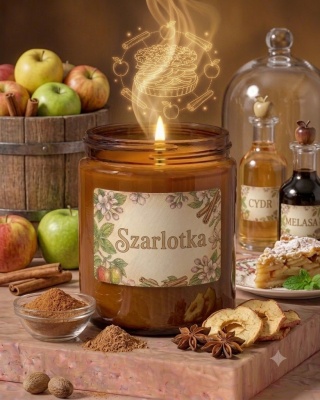 Świeca sojowa - szarlotka