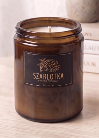 Świeca sojowa - szarlotka
