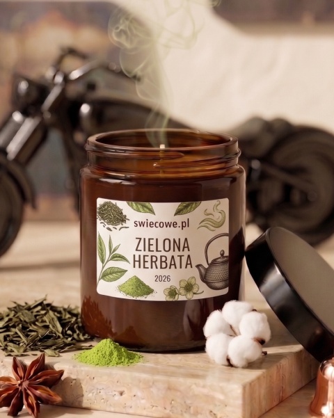 Świeca sojowa - zielona herbata